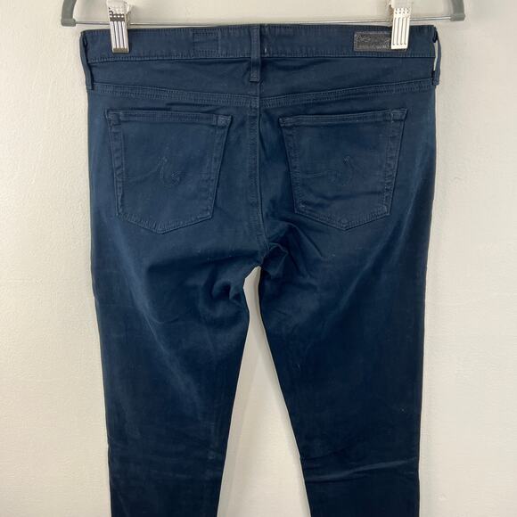 AG Adriano Goldschmied Blue Dark Wash The Stilt Cigarette Leg Jeans Size 28 - Picture 5 of 8